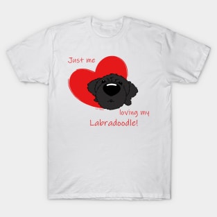 Just me loving my Labradoodle! T-Shirt